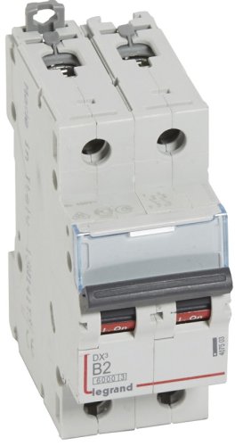 Выключатель автоматический Legrand DX3-E 6000 2п 2А B 10кА картинка